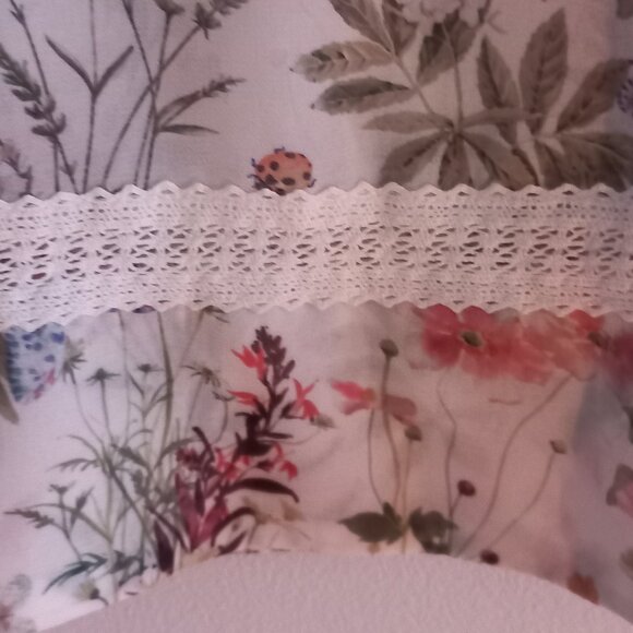 THE KOOPLES garden floral blouse with laces and lace - Picture 14 of 15